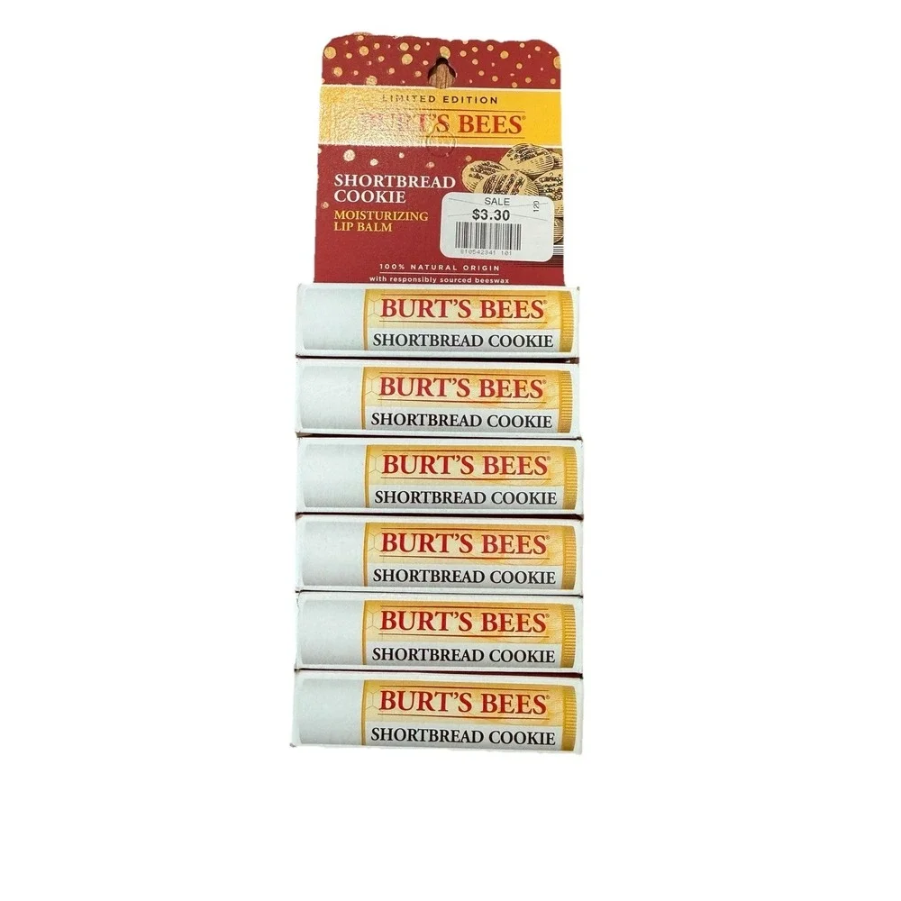 Burt's Bees Shortbread Cookie Lip Balm 6 Packs Discontinued Limited Edition